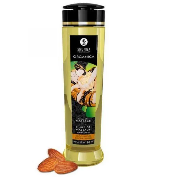 массажное масло shunga миндальная сладость, серия органика, 240 мл в Москве