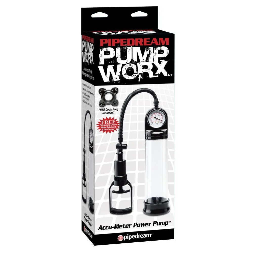 помпа pipedream accu-meter power pump, прозрачная в Москве
