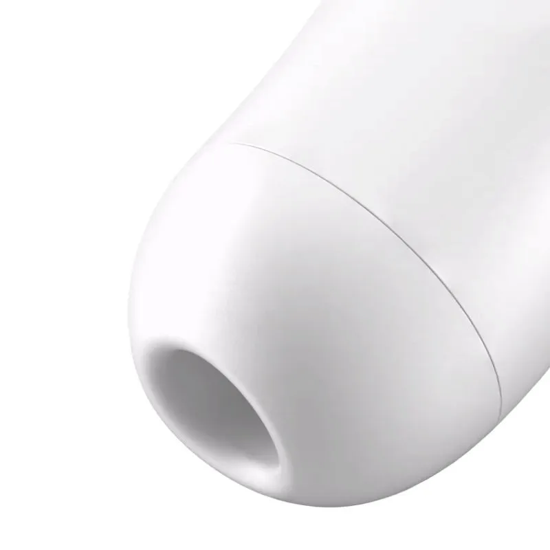 вакуум-волновой бесконтактный стимулятор клитора satisfyer curvy 2+, белый в Москве