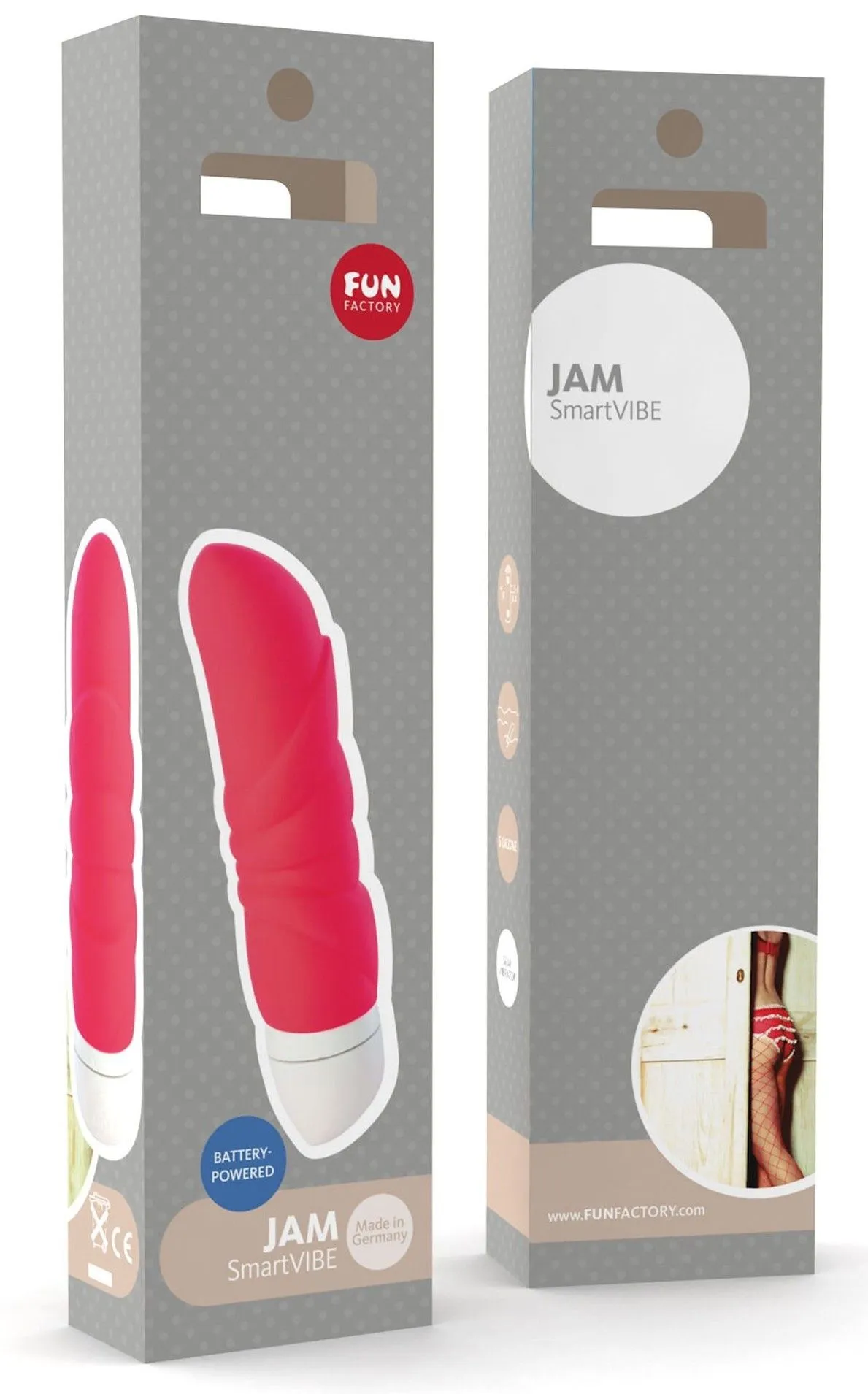 вибратор fun factory jam, ярко-оранжевый в Москве