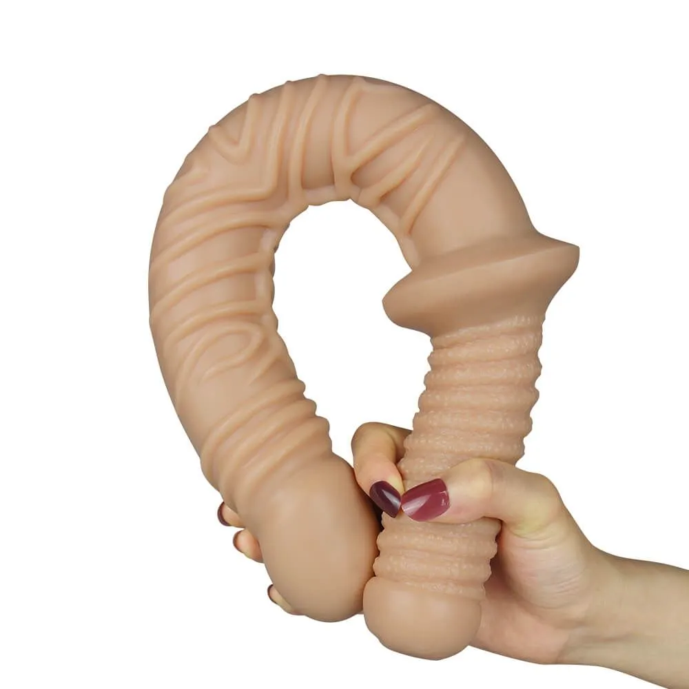 фаллоимитатор двойной lovetoy дамоклов меч, телесный в Москве