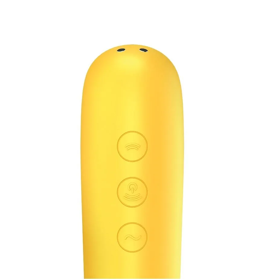 вакуум-волновой бесконтактный стимулятор клитора satisfyer dual love, жёлтый в Москве