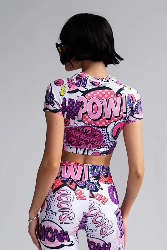 Кроп-топ PinkRabbit POW!