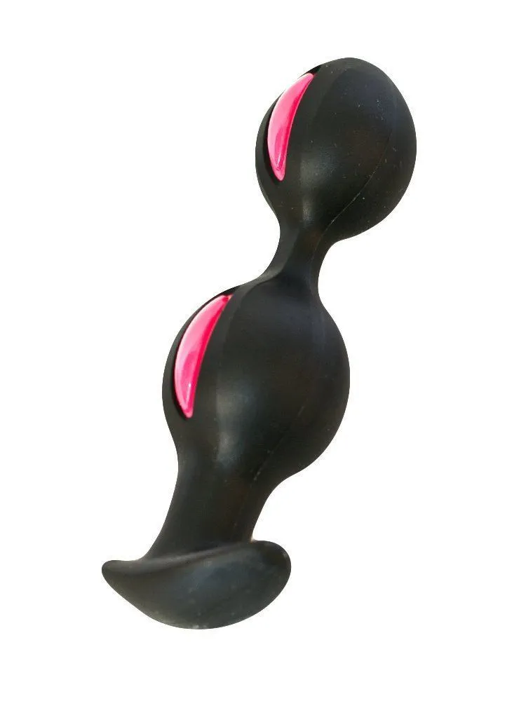 анальные шарики fun factory b balls, черно-малиновые в Москве