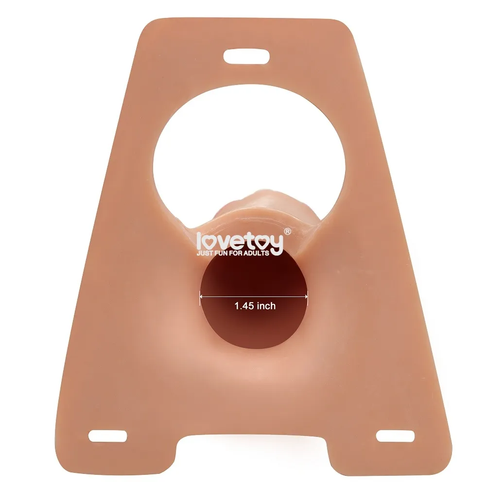 страпон-насадка полый ingen hollow big 21,5см, телесный в Москве