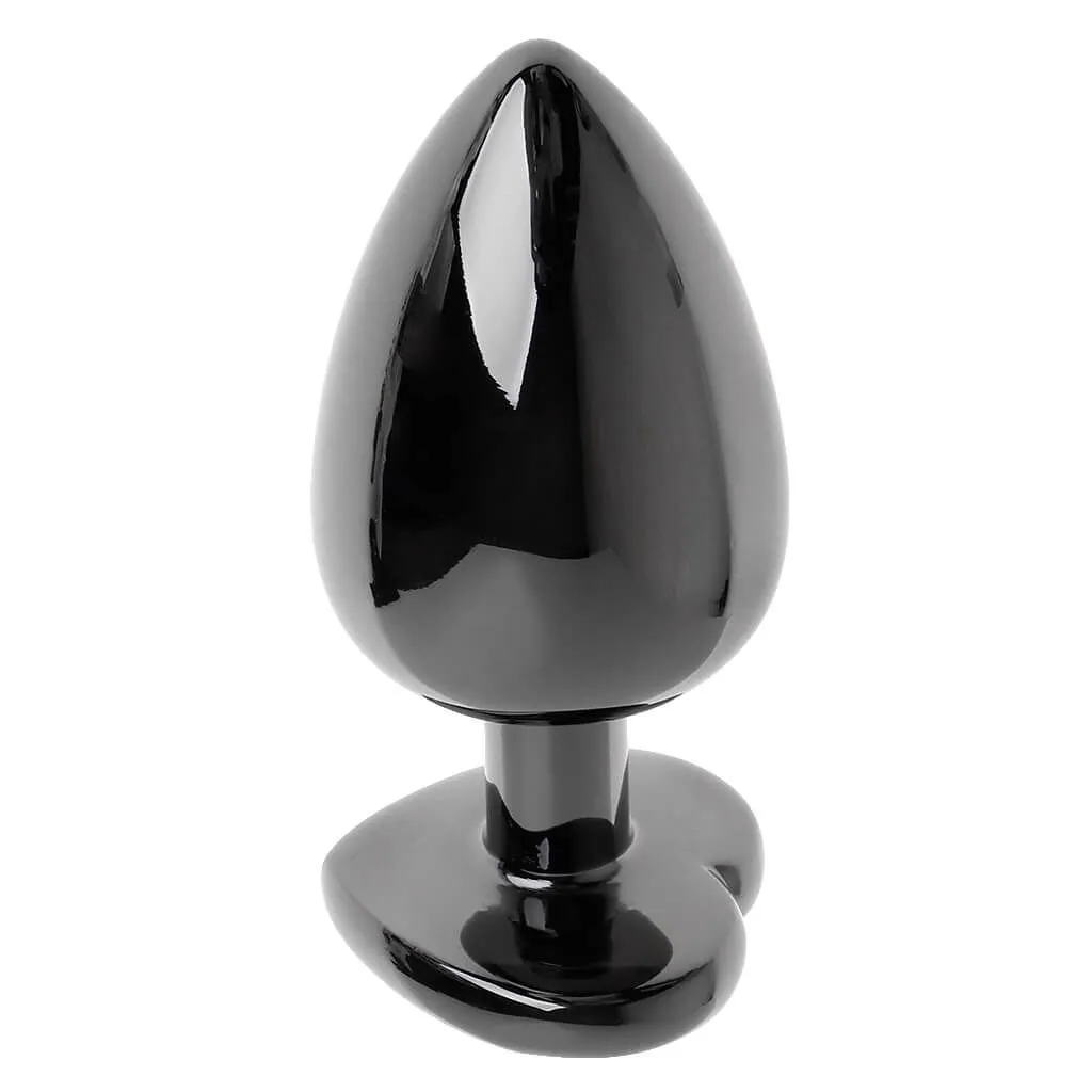 анальная пробка lovetoy rosebud heart, с синим камнем в Москве