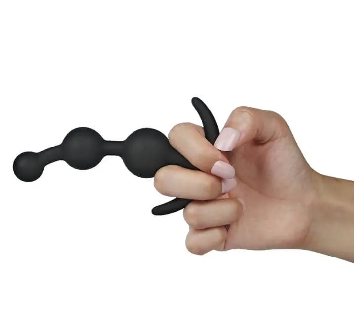 анальная елочка lovetoy lure me 20, чёрная в Москве