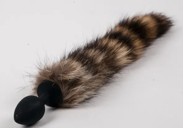 пробка черная силиконовая с полосатым хвостом 47166-mm в Москве