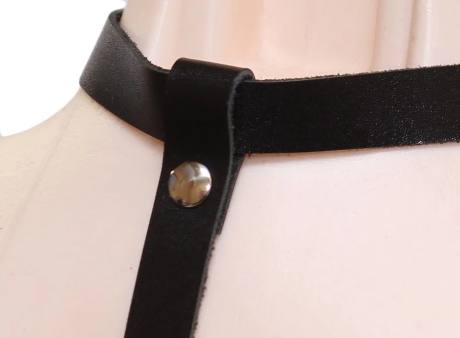 Эротическое бондажный комплект с полоской, черный в Москве