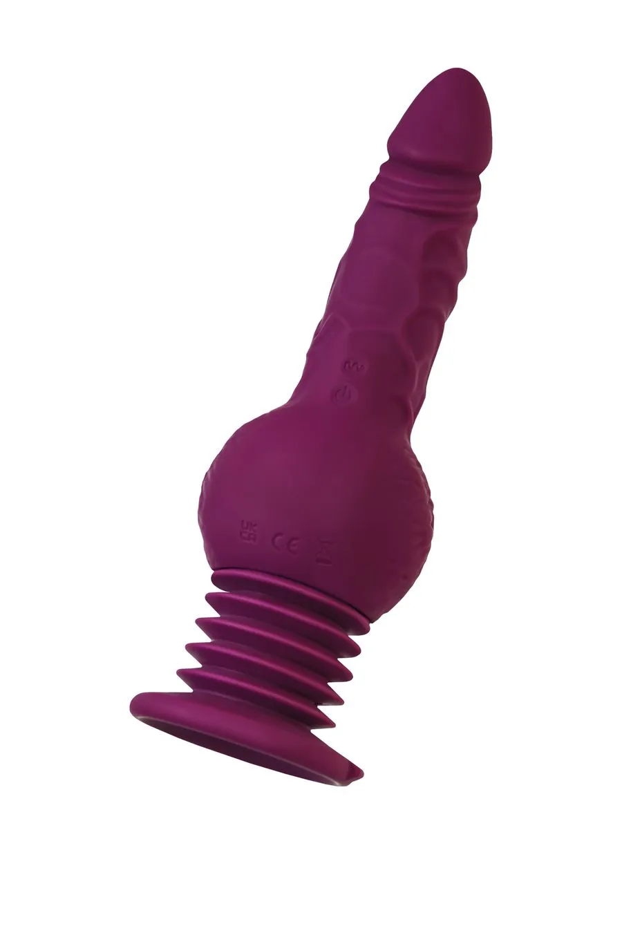 мини секс-машина striker с пультом ду, motorlovers by toyfa, силикон, фиолетовый, 23,5 см в Москве