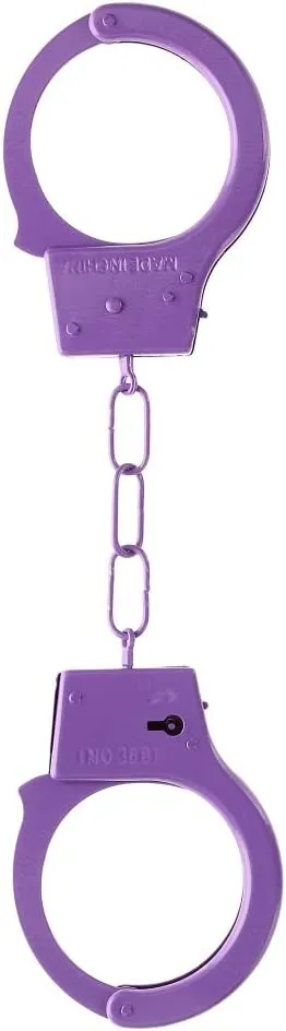 наручники металлические beginner's handcuffs, фиолетовые в Москве