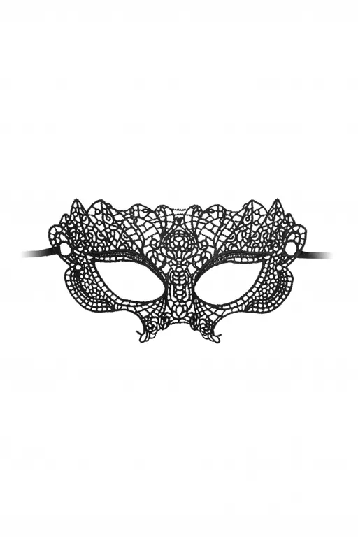 кружевная маска ручной работы на глаза princess black lace mask в Москве