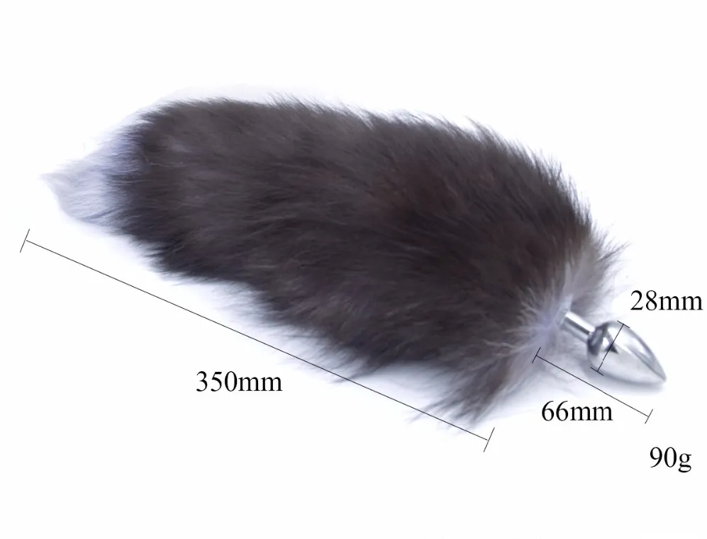 анальная пробка металлическая с хвостом королевская лиса 47077-mm в Москве