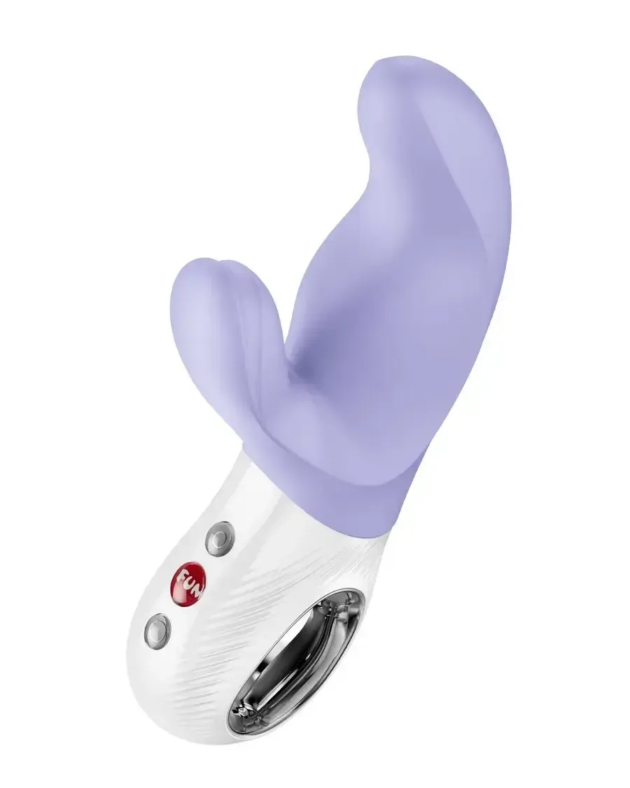 вибратор с клиторальным стимулятором fun factory miss bi, силикон, сиреневый, 17 см в Москве