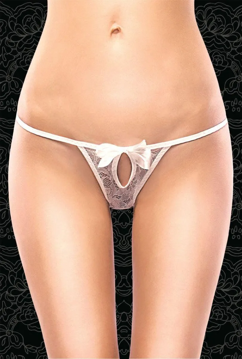 Эротическое стринги с вырезом flirton 2682 белые в Москве