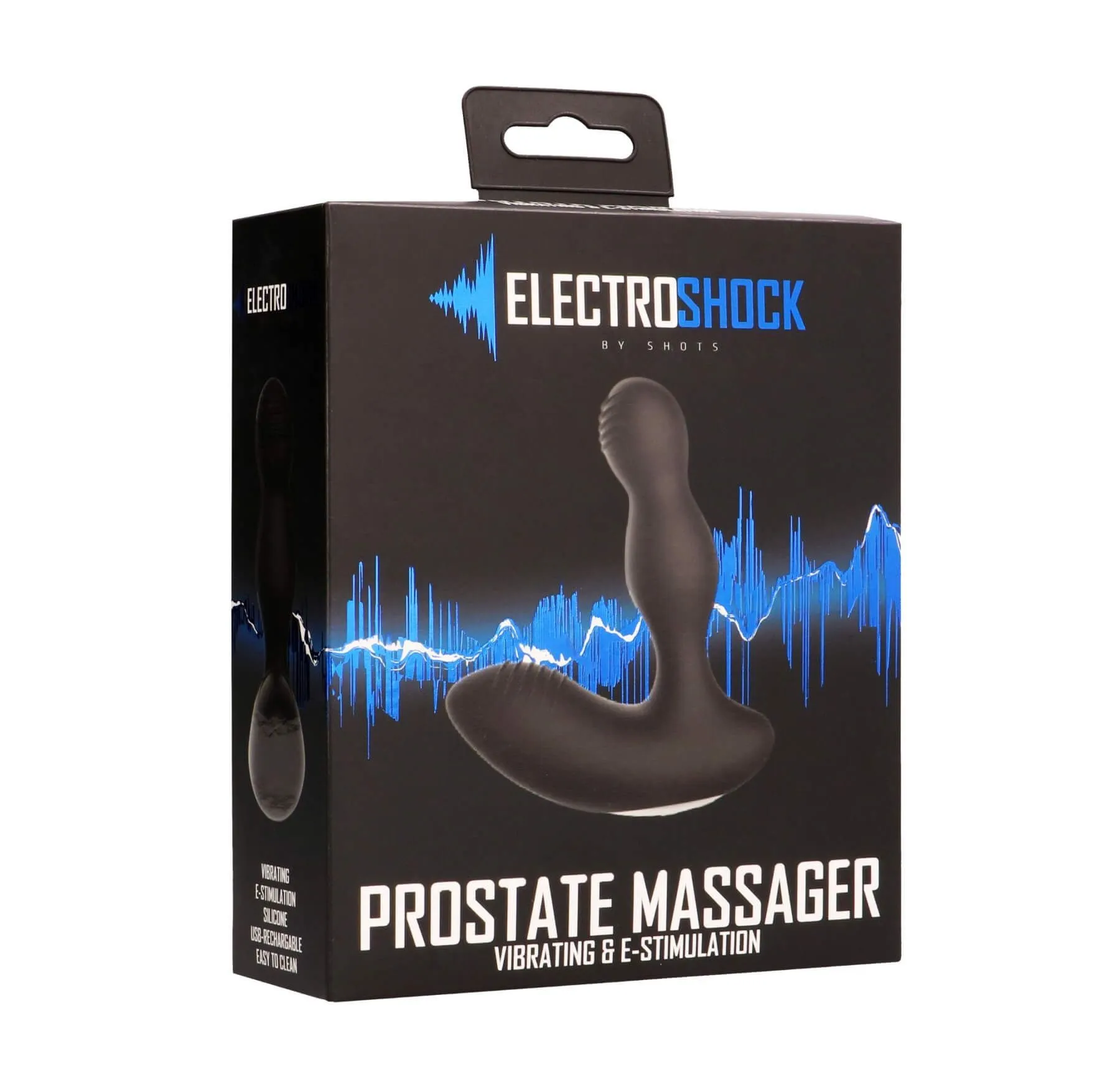 стимулятор простаты с электростимуляцией shots media electroshock prostate massager, черный в Москве