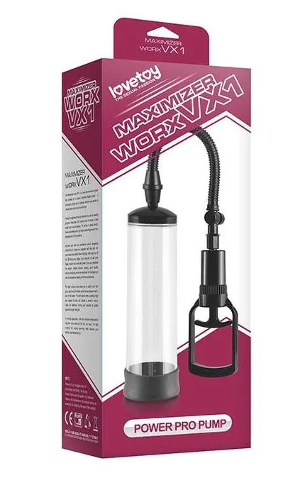 вакуумная помпа lovetoy maximizer worx vx1, прозрачная в Москве