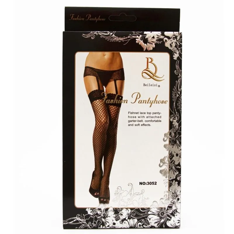 Эротическое чулки в крупную сетку с ажурной резинкой в Москве