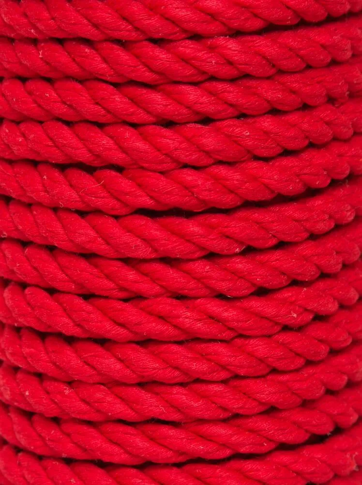 хлопковая веревка для шибари pinkrabbit красная, 10 м в Москве