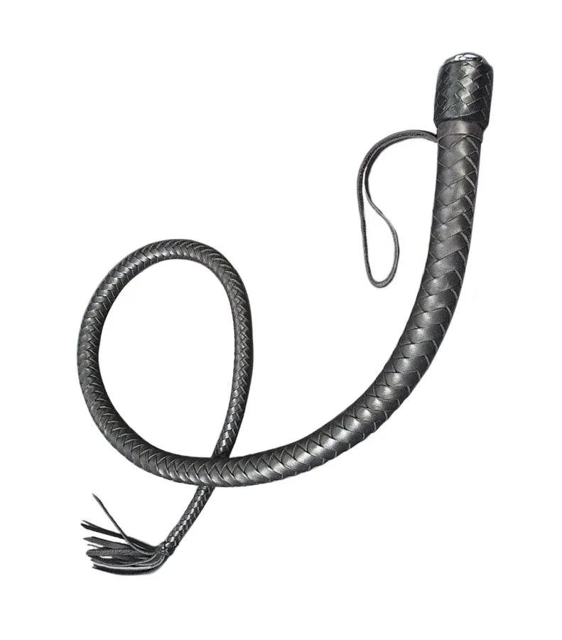 кнут короткий beastly ответный выпад, 110 см, чёрный в Москве