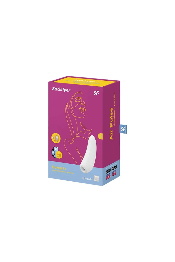 вакуумный массажер с вибрацией satisfyer curvy 1 plus white 001845sa в Москве