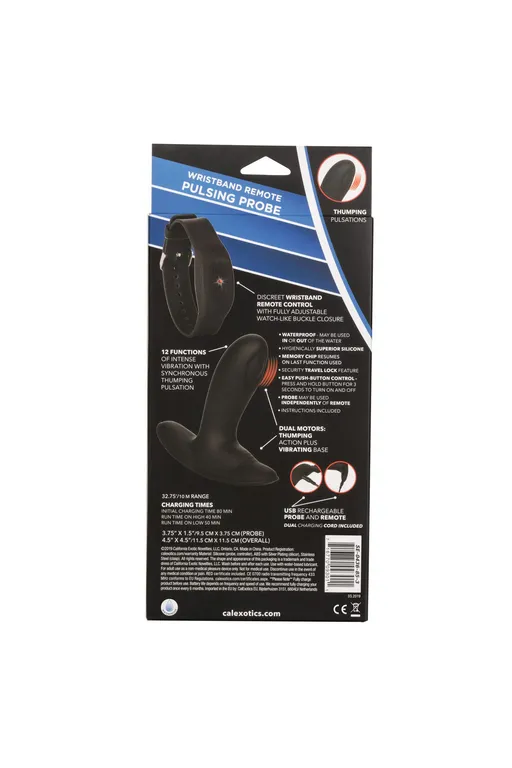 анальный стимулятор pulsing probe с функией "пульсирующее воздействие" и управлением с браслета в Москве