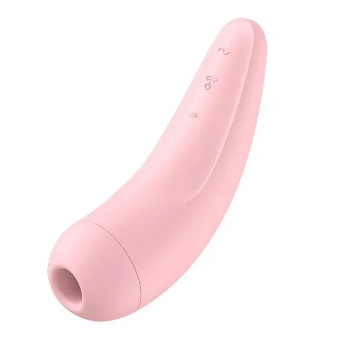 Вакуум-волновой бесконтактный стимулятор клитора Satisfyer Curvy 2+, светло-розовый