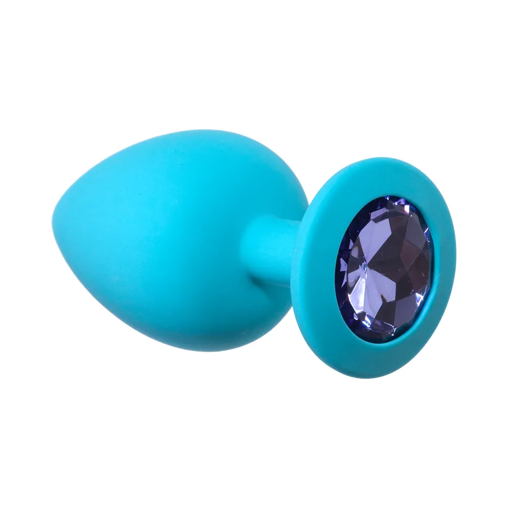 анальная пробка emotions cutie large turquoise light purple crystal 4013-04lola в Москве