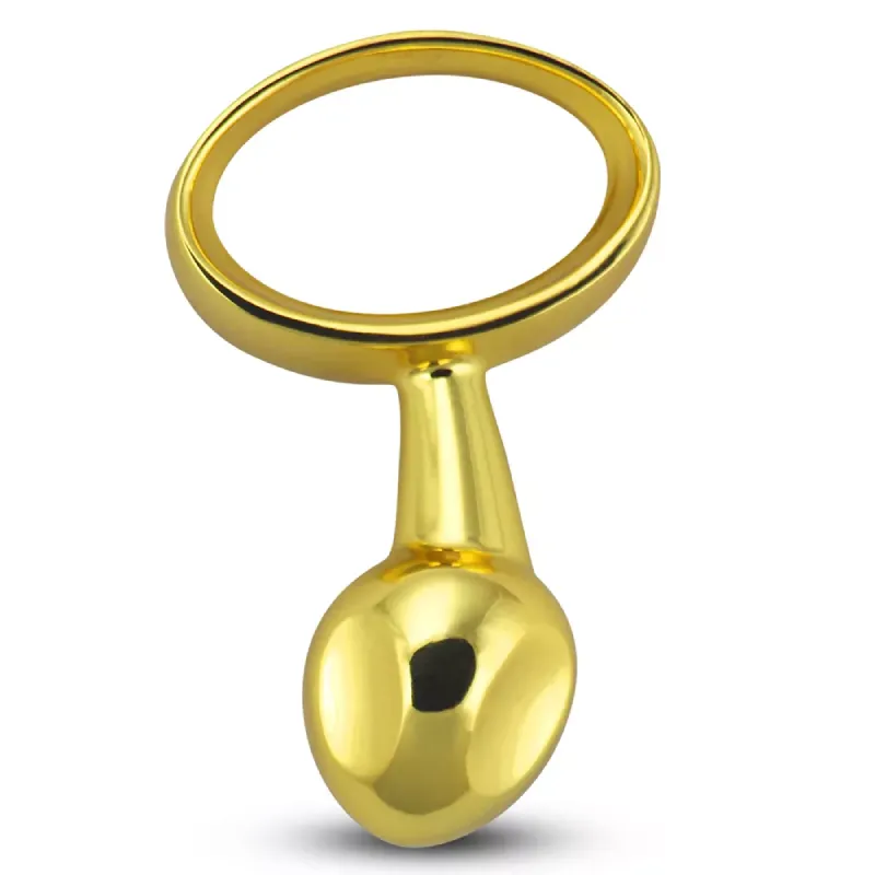 Анальная пробка Lovetoy Luxury Pure Metal Plug, золотистая