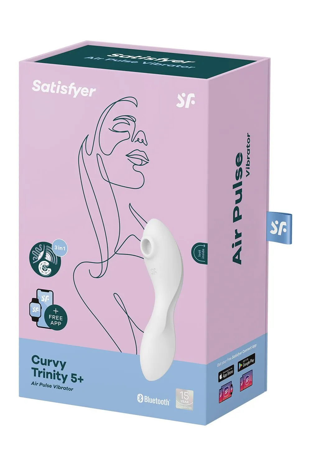 вакуумный массажер satisfyer curvy trinity 5+ white 036557sa в Москве