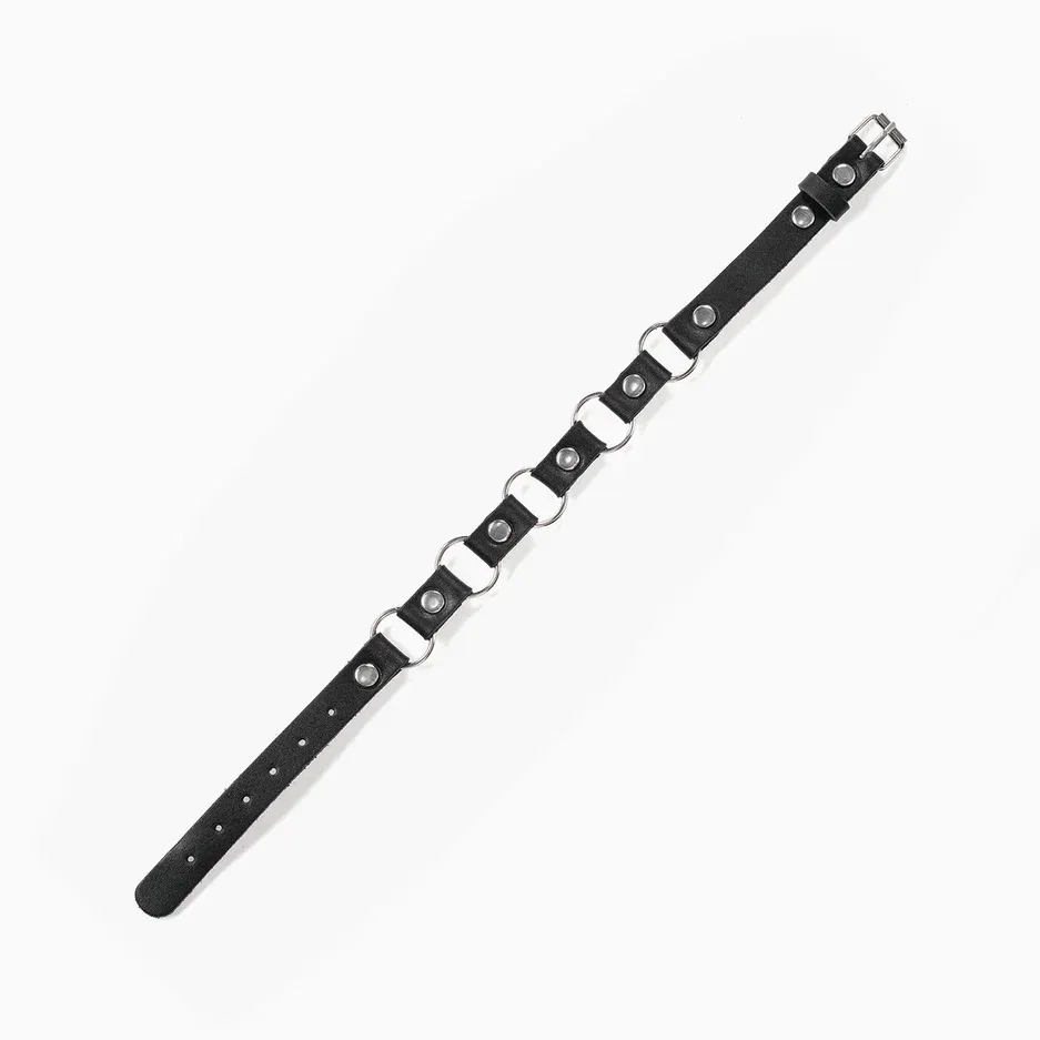 чокер pink rabbit кожаный с кольцами в Москве