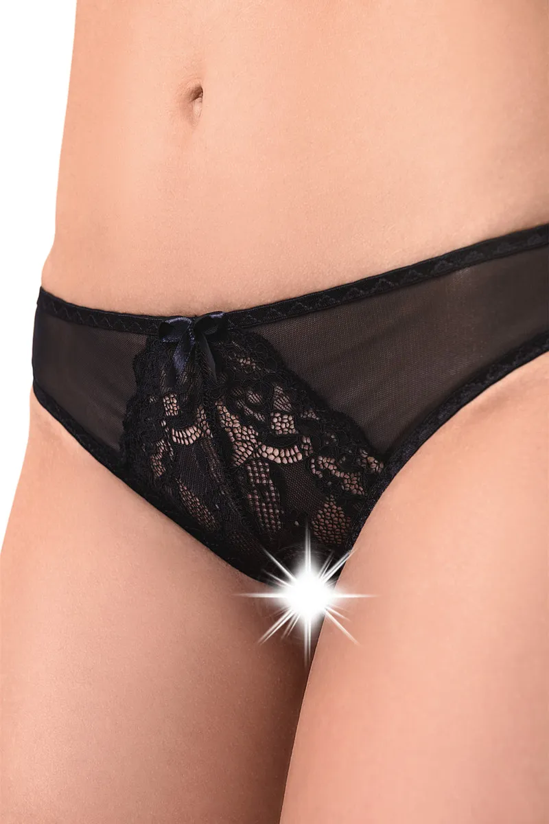 Эротическое эротические трусики с бантом erolanta mia, чёрные в Москве