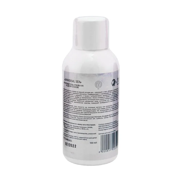 лубрикант pinkrabbit universal sex на водной основе, 100 мл в Москве