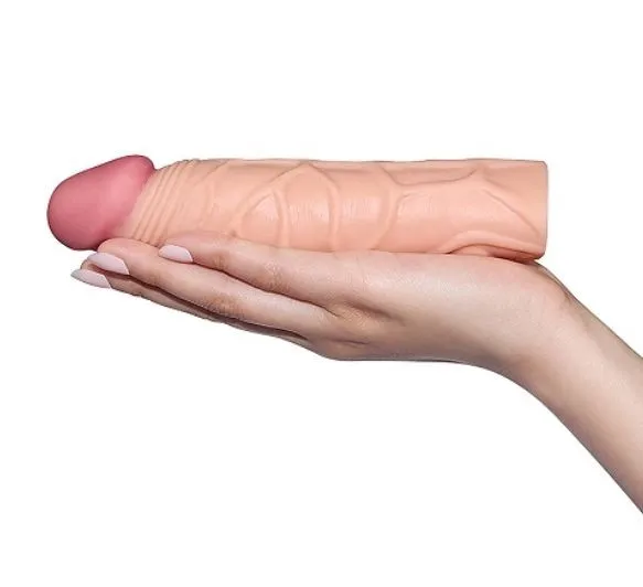 удлиняющая насадка lovetoy pleasure x-tender, телесная в Москве