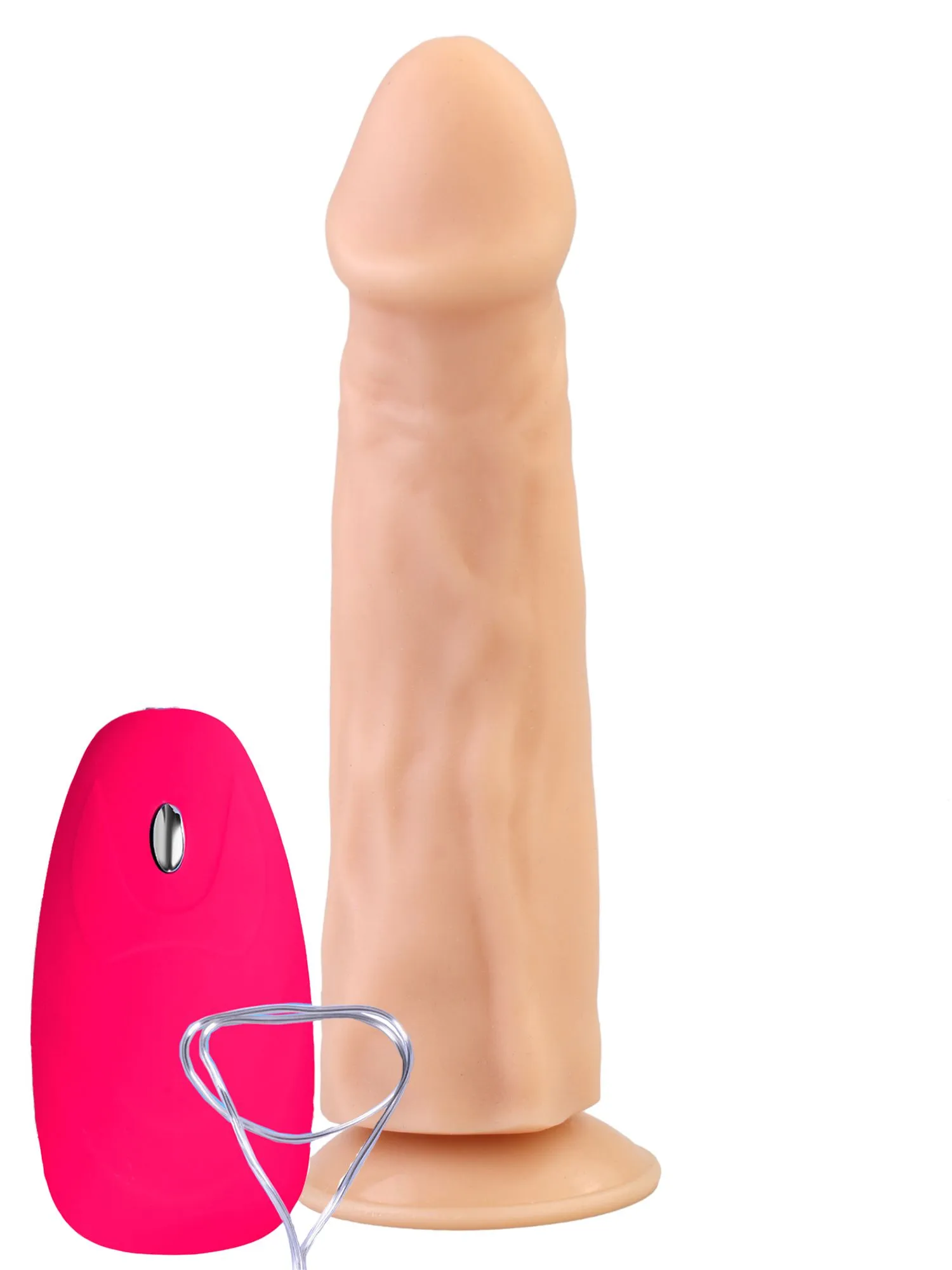 вибромассажер с присоской №27, телесный в Москве