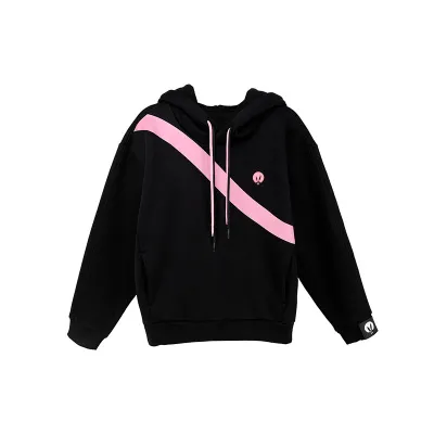 Худи Pink Rabbit мега оверсайз, черный, XS/S