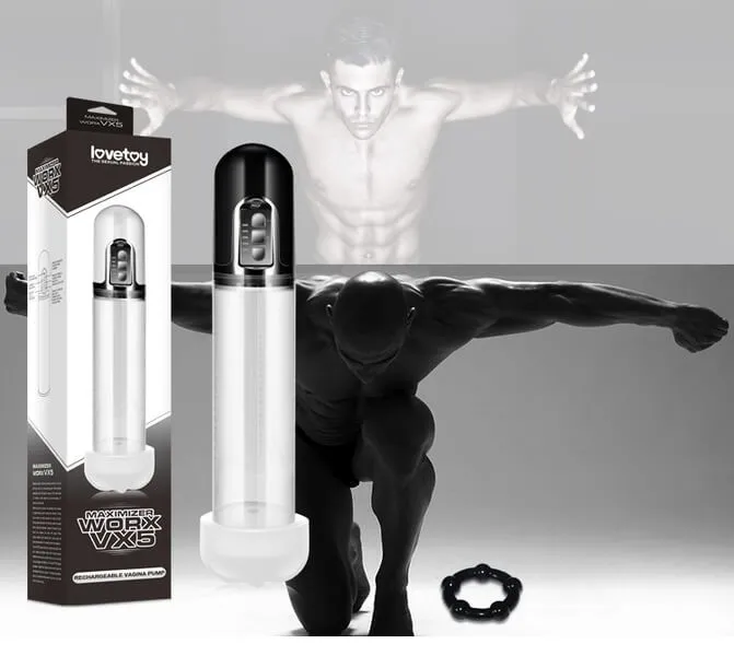помпа мужская lovetoy maximizer worx vx5, белая в Москве