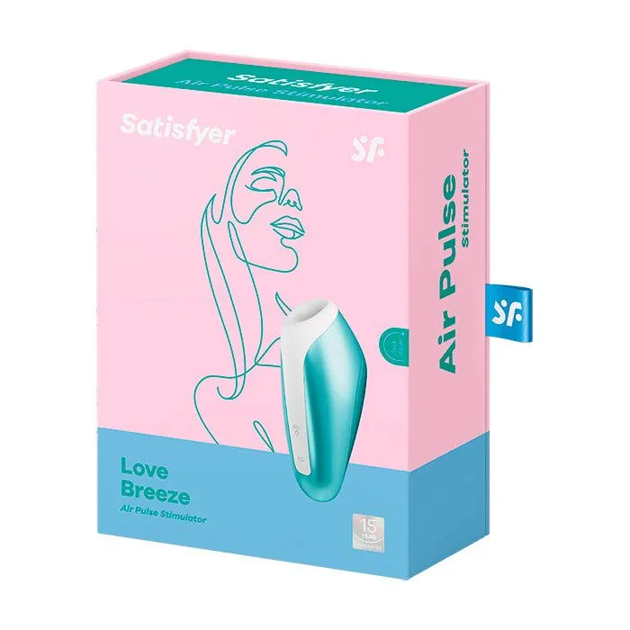 вакуум-волновой бесконтактный стимулятор клитора satisfyer love breeze, силикон, голубой в Москве