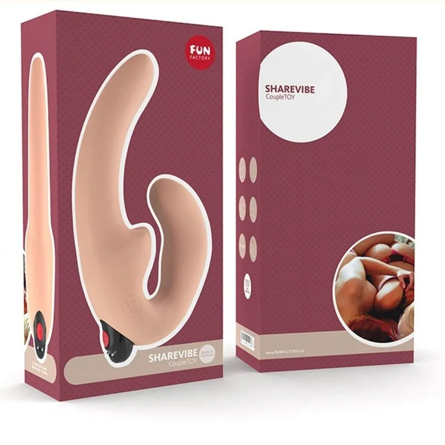 страпон с вибрацией fun factory sharevibe, телесный в Москве