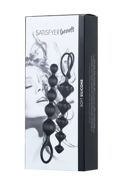 набор из 2 цепочек satisfyer beads black 000855sa в Москве