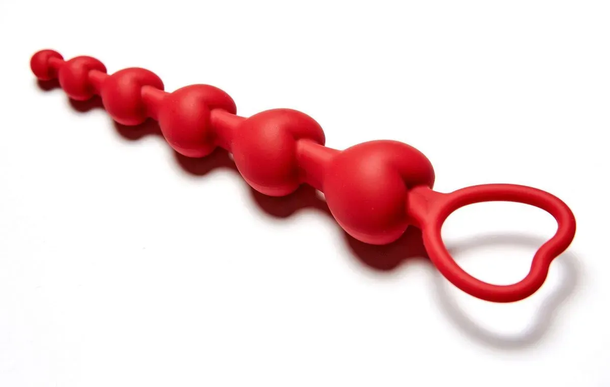 анальная цепочка love beam, красная в Москве