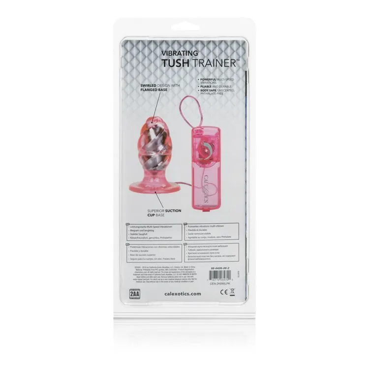 вибропробка california exotic novelties tush trainer, розовая в Москве