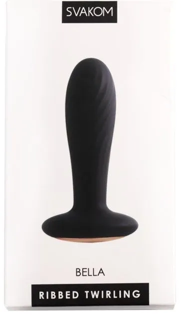 анальная пробка ребристая svakom bella, черная в Москве