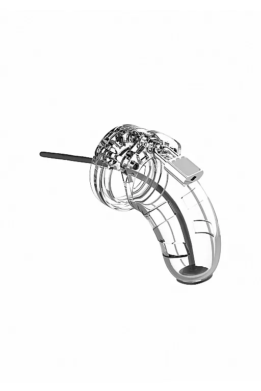 Мужской пояс верности со стимулятором уретры Cock Cage Model 15 Chastity 3.5"