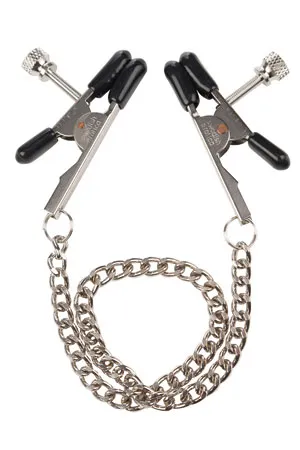 зажимы-прищепки (украшения) для сосков с цепочкой nipple play bull nose nipple jewelry в Москве