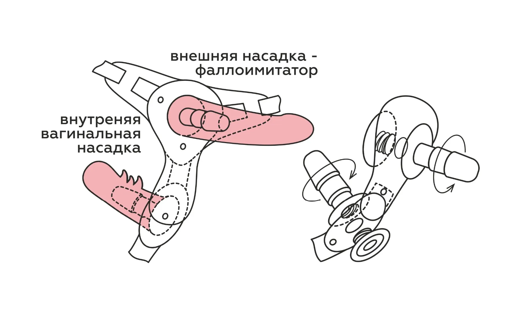 фаллоимитатор неоскин с поясом harness 836703ru в Москве