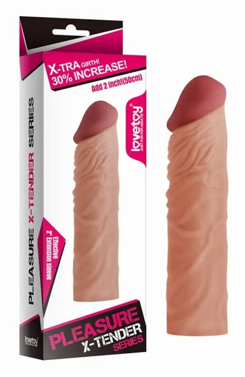 насадка удлиняющая lovetoy pleasure x-tender, без вибрации в Москве