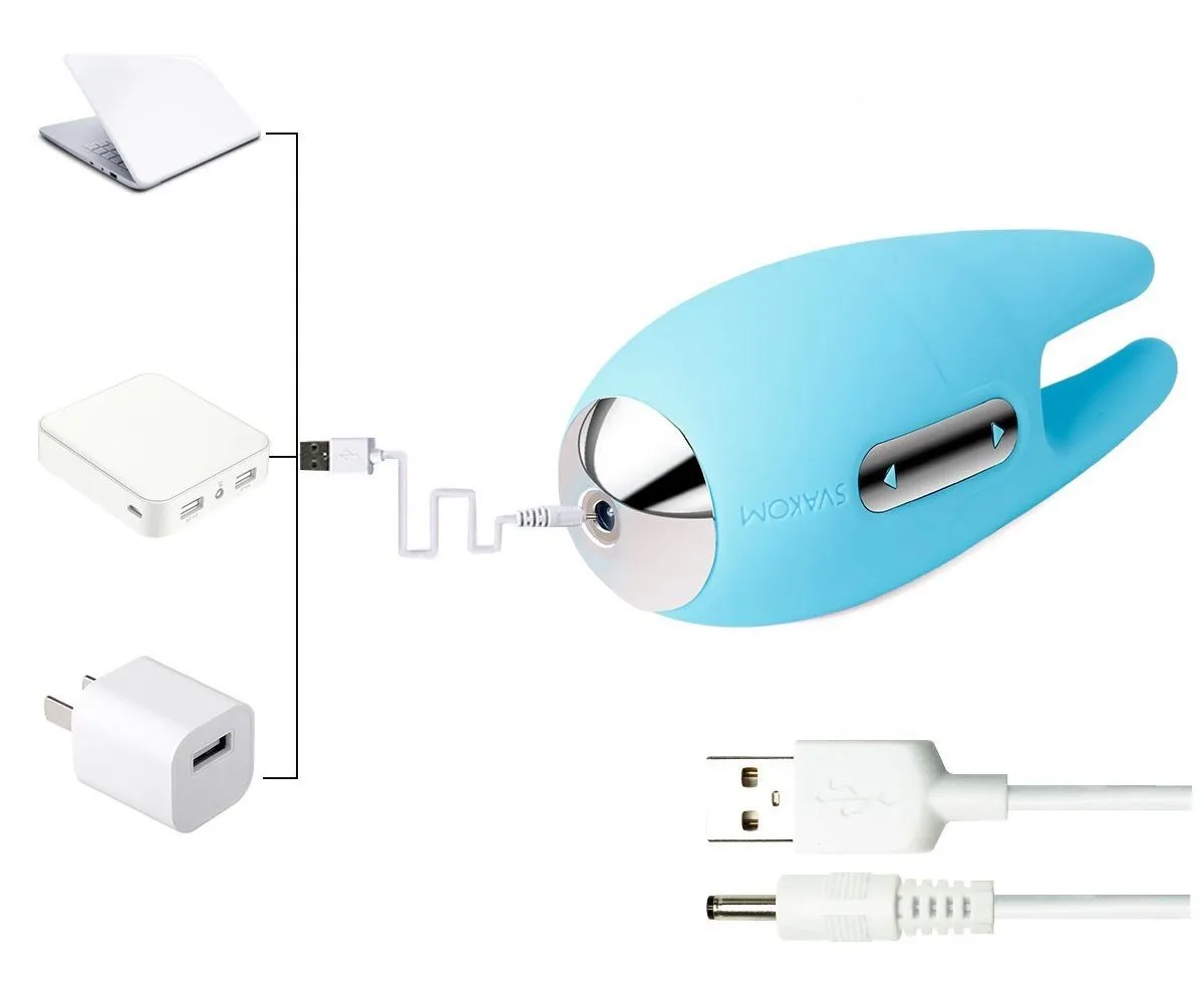 универсальный массажер svakom cookie, голубой в Москве