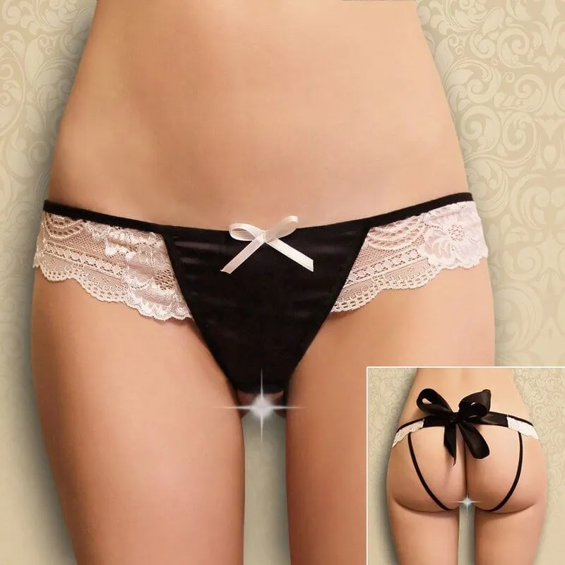 Эротическое стринги контактные flirton с кружевом 2706 в Москве