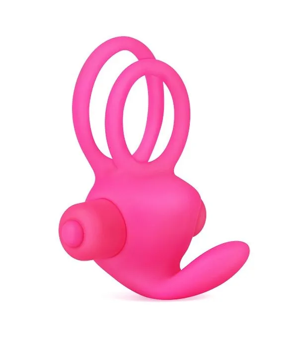 виброкольцо lovetoy power clit duo, розовое в Москве